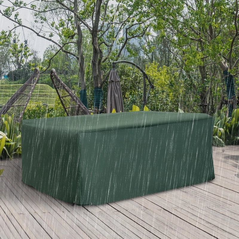 Telo di copertura impermeabile per mobili da giardino 210 x 140 x 80 cm, verde, tessuto Oxford 600D