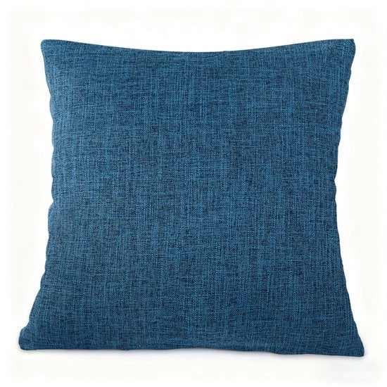 2 copie di coprifuoco decorativi per cuscini - stile rustico di fattoria Boho arredamento da soggiorno - copertura di cuscino in lino spesso - copertura quadrata di cuscino - con cerniera invisibile - adatto per divano letto, ufficio (40x40 cm)