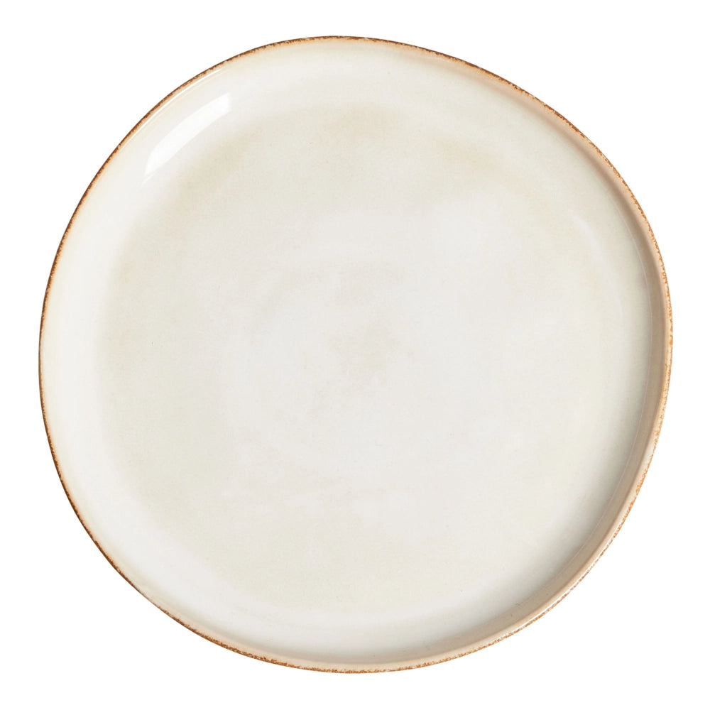 Set di 12 stoviglie in gres caolino fatto a mano con smalto reattivo Finitura Beige chiaro Cucina Sala da pranzo