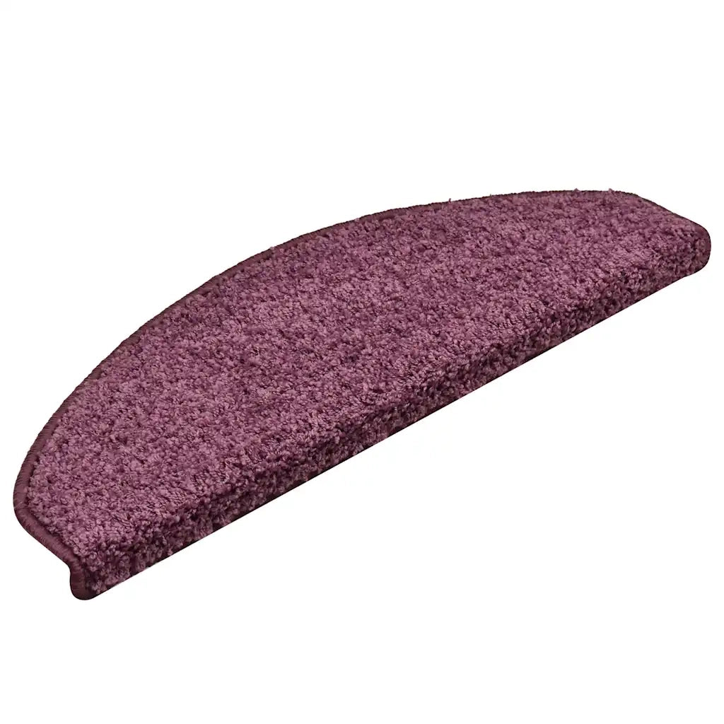 Tappetini per scale 30 pz 65x21x4 cm Viola scuro Semicircolari Grandi 3365824