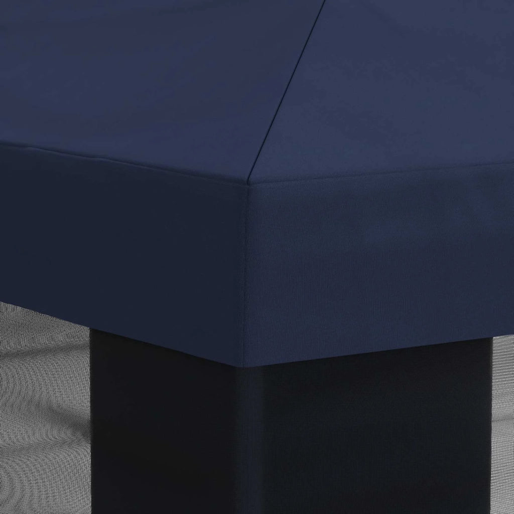 Copertura Gazebo con Pareti Laterali Blu 600,5 x 300,5 cm 900441