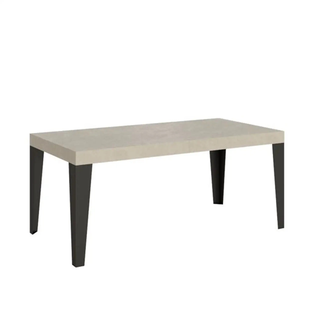 Tavolo allungabile 180/440x90 cm Flame Premium cashmere gambe antracite