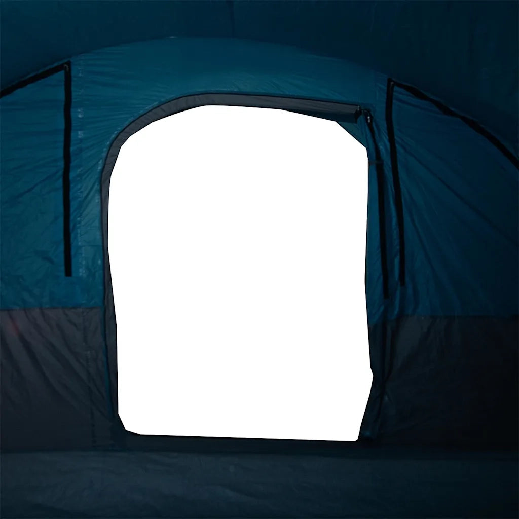 Tenda Familiare a Tunnel per 7 Persone Blu Impermeabile 94626