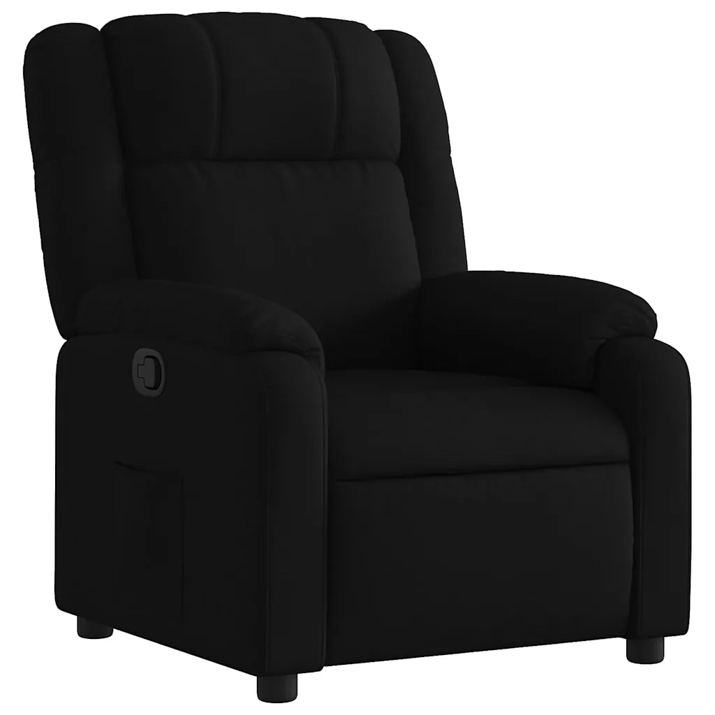 Divano Sedia-Poltrona reclinabile in Tessuto Nero 806293