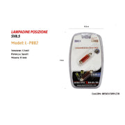 Trade Shop - Lampadine Di Posizione Sv8.5 Maxtech L-p082r 12v/41mm 5w Lampadine Ultra Luminose -