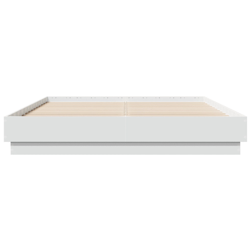 Giroletto con Luci LED Bianco 150x200 cm 3209786