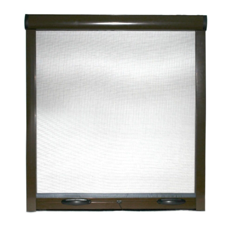 Zanzariera a rullo in kit riducibile universale per finestra verticale EASY-UP Marrone 100x170