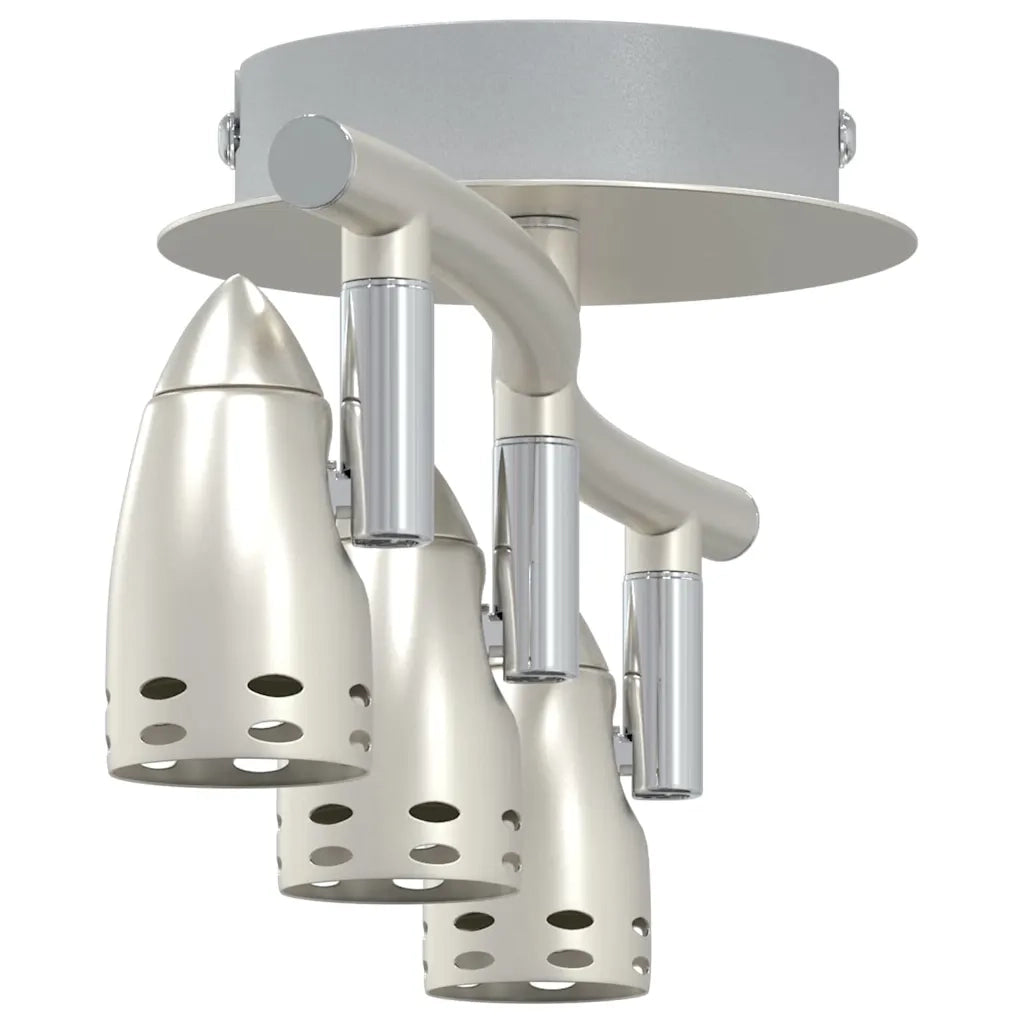 Faretto da soffitto Nichel 36,5 x 10 x 12,5 cm Metallo 4108218