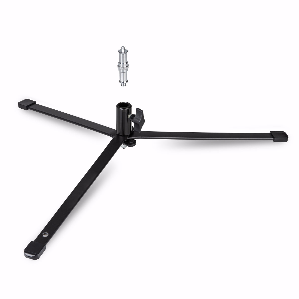 Stativo per luci a pavimento BL-K + colonna centrale estensibile 45-80 cm, cavalletto fotografico con spigot 5/8" e 1/4" 3/8", per foto e video