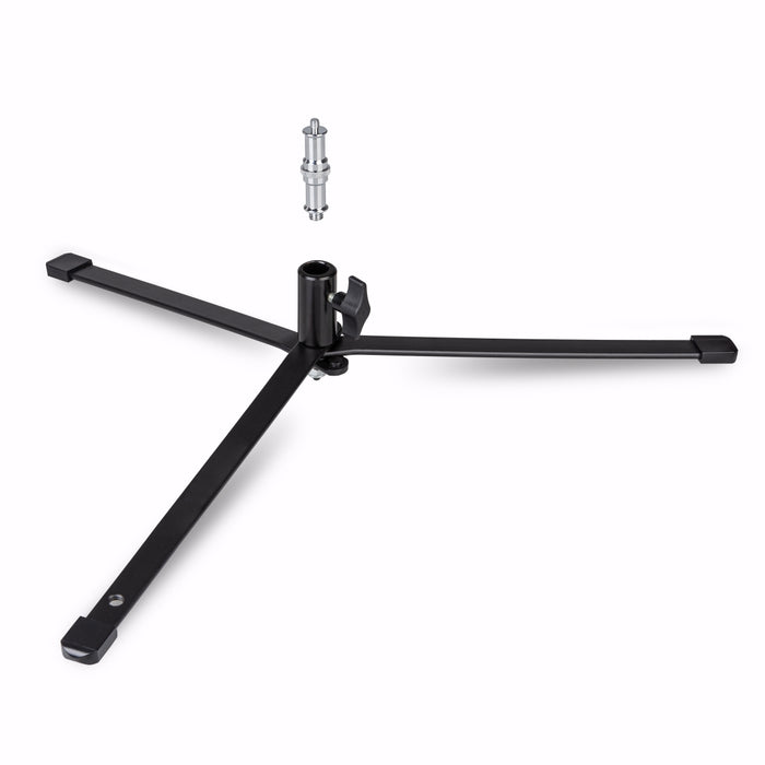 Stativo per luci a pavimento BL-K + colonna centrale estensibile 45-80 cm, cavalletto fotografico con spigot 5/8" e 1/4" 3/8", per foto e video