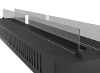 Camino a Vapore Elettrico da Incasso 180x48,5x33 cm Invapo Insert con Ricarica Automatica e LED RGB Nero