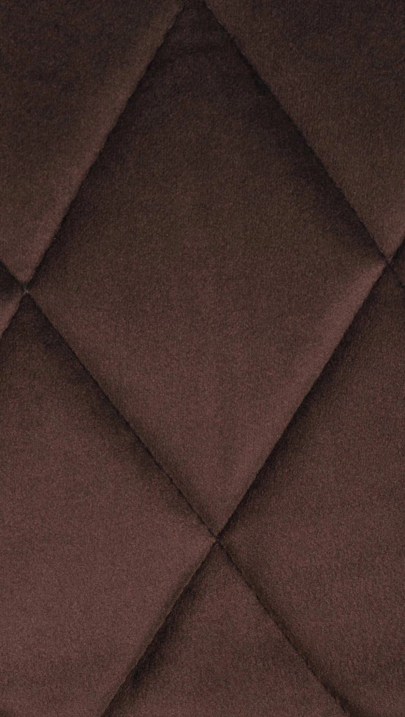Sgabello da bar Lazio Velvet marrone,nero