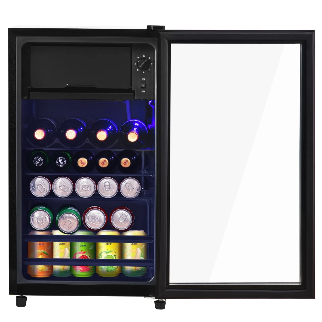 Mini Frigo 76L con Cassetto Freezer 6L ¨C MINIMAL ¨C Silenzioso, LED, Compressore