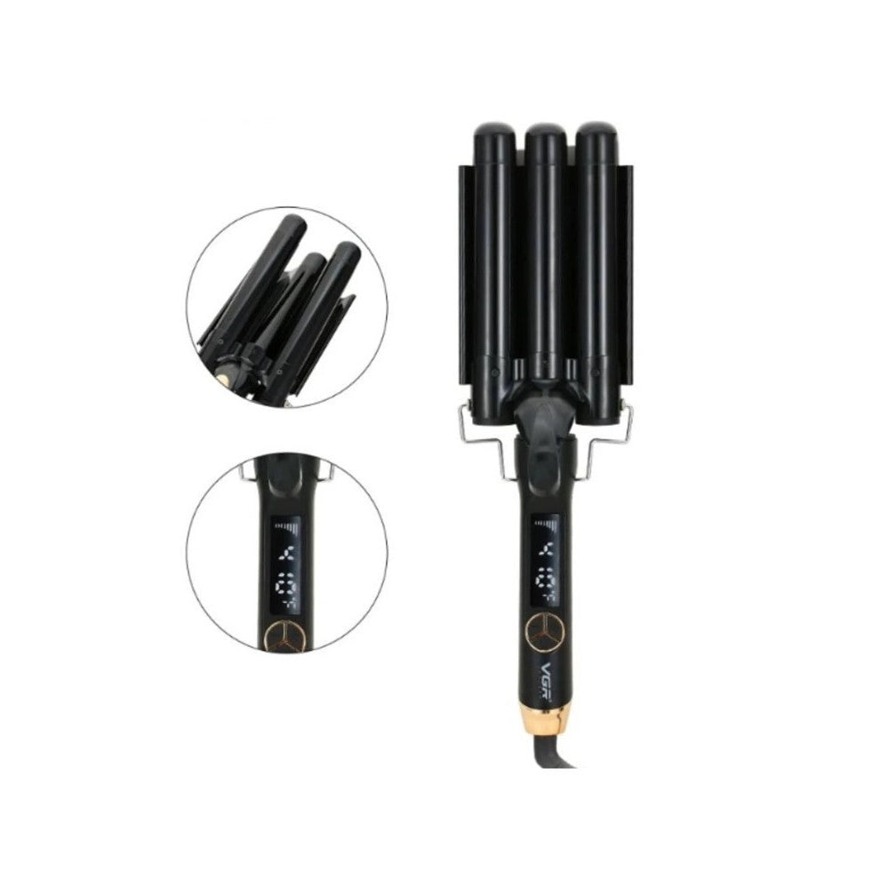 Trade Shop - Vgr V-591 Arricciacapelli Professionale 3 Barili Onde Styler Parrucchiere Shop -