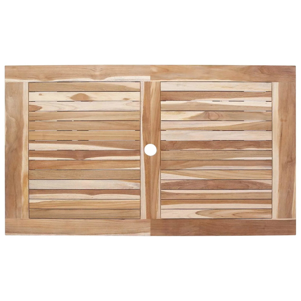 Set di Mobili da Giardino 5 pz Naturale Legno di teak solido 3418860