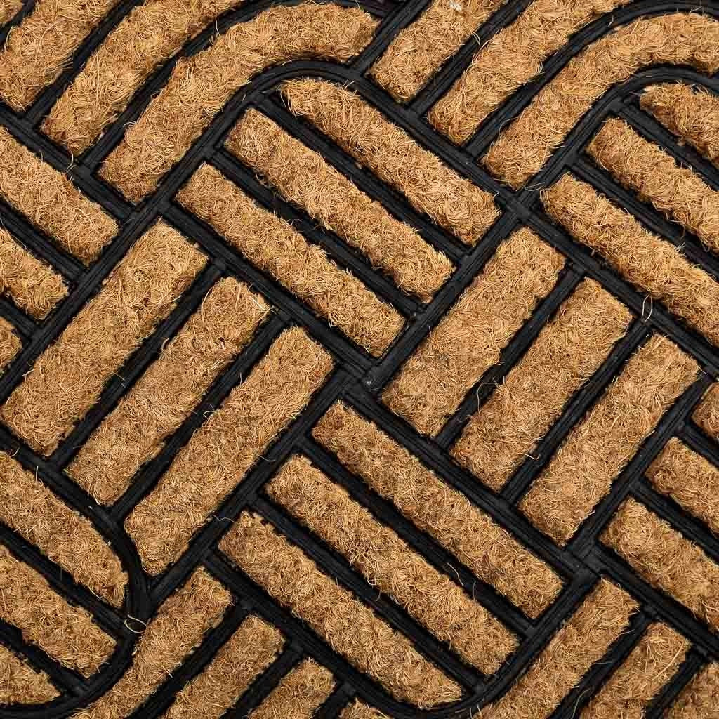Zerbino in fibra di cocco e gomma marrone 70x40