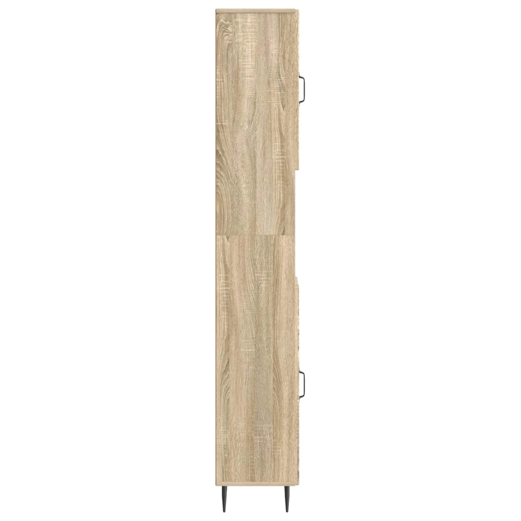 Armadio da Bagno con Ripiano Aperto HAARLEM Rovere Sonoma 896817