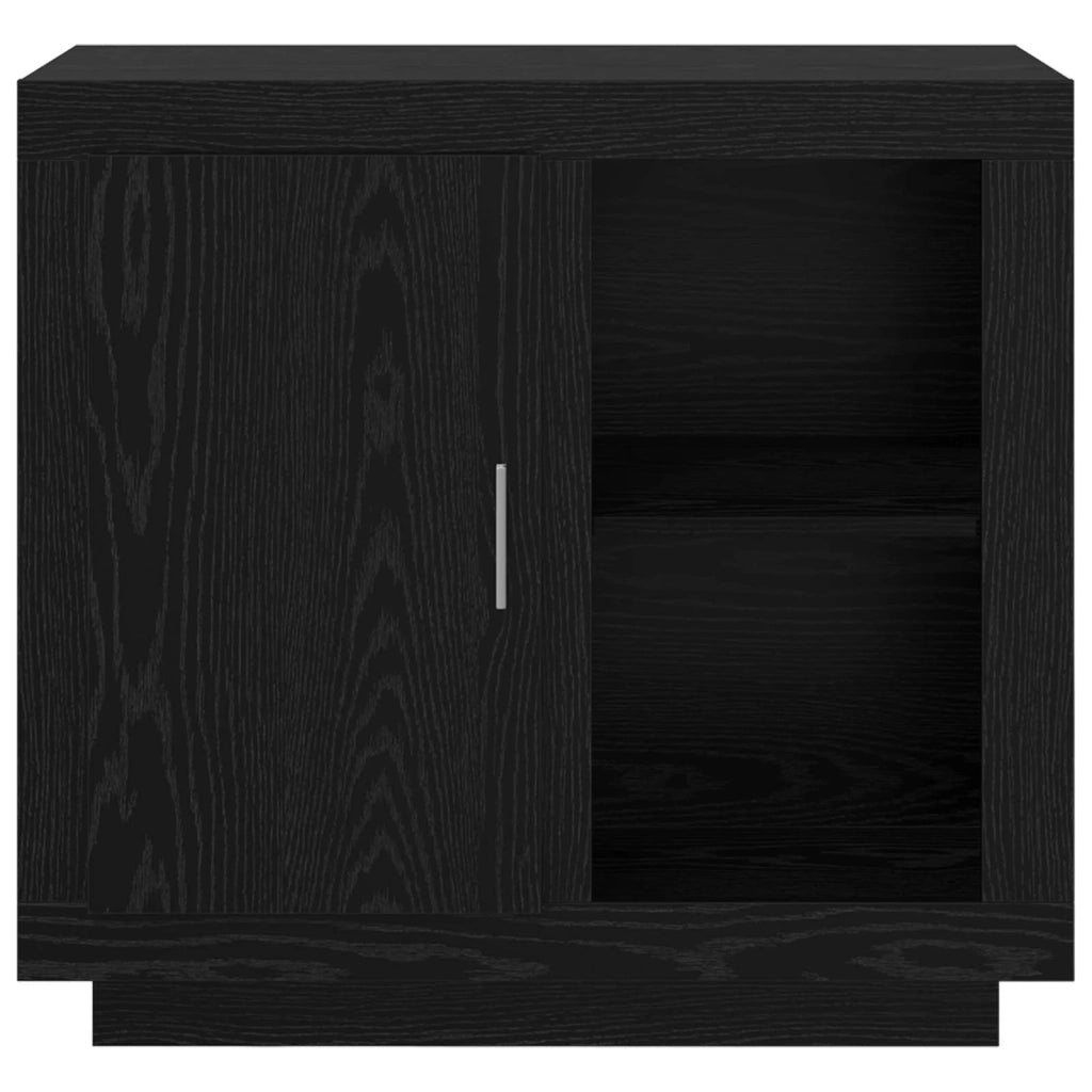 Credenza Rovere Nero 80 x 40 x 75 cm Legno multistrato