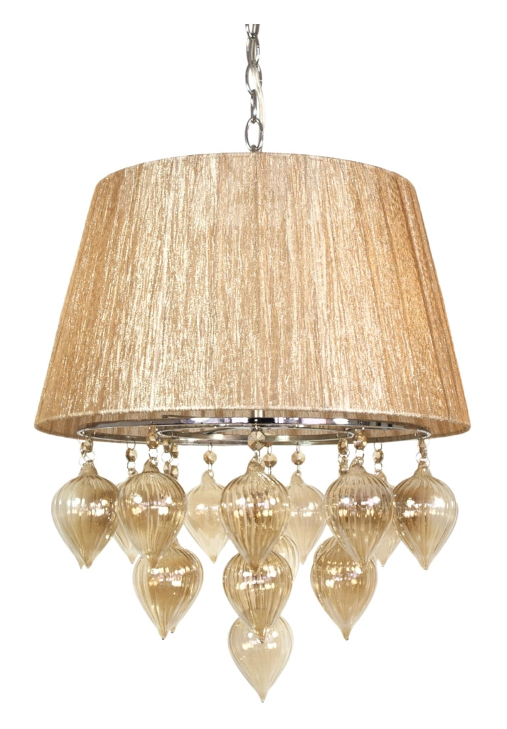Lampadario Candellux Elissa 33-04567 3xE14 cromo beige
