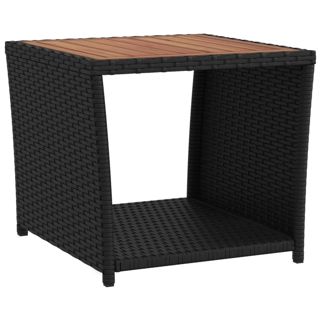 Set Lounge da Giardino 3 pz Nero e Bianco Crema 3422349