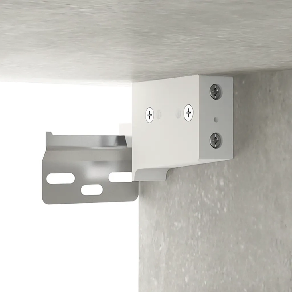 Mobili TV 2 pz Grigio Cemento 80x30x30 cm in Legno Multistrato 804539