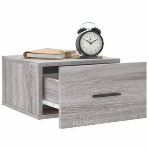 Comodino a Muro Grigio Sonoma 35x35x20 cm 829864