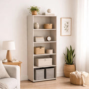 Biblioteca Brugnera, Libreria 4 Ripiani, 79x34x188h cm Beige