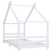 Giroletto per Bambini-Struttura Letto Bambini Bianco in Massello di Pino 90x200 cm 872019