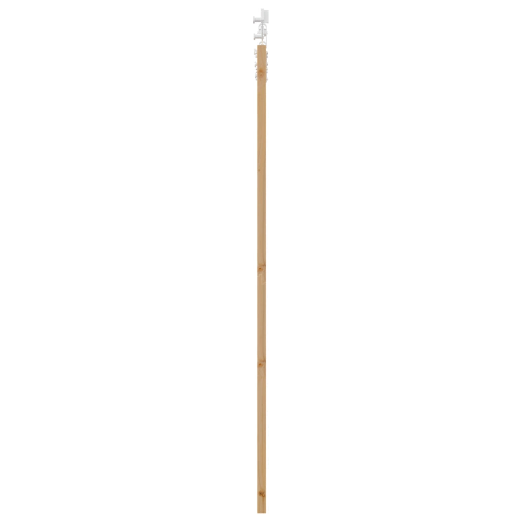 Porta Scorrevole  con Set Hardware 93x202 cm Legno Massello di Pino