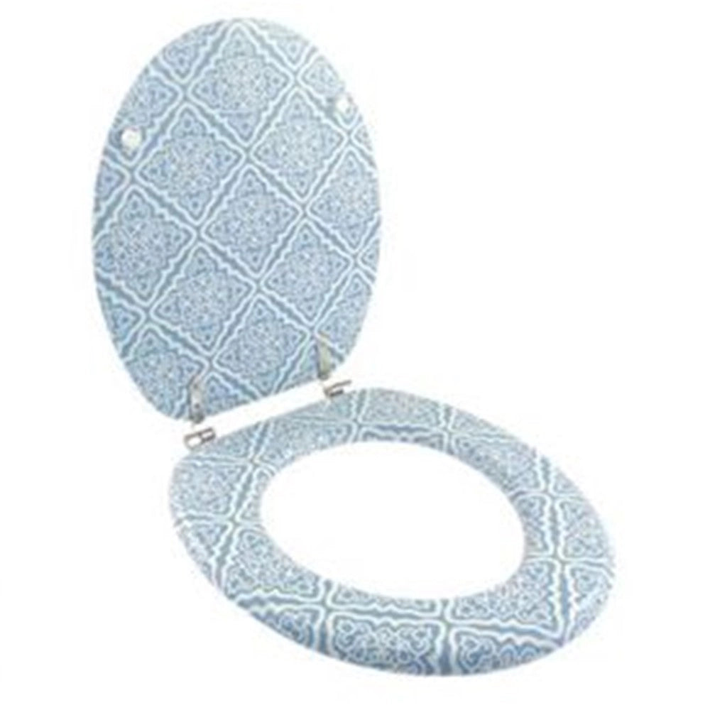 Trade Shop - Copriwater Copri Sedile Wc Bagno Universale Cerniere Acciaio Con Maioliche 87097 -