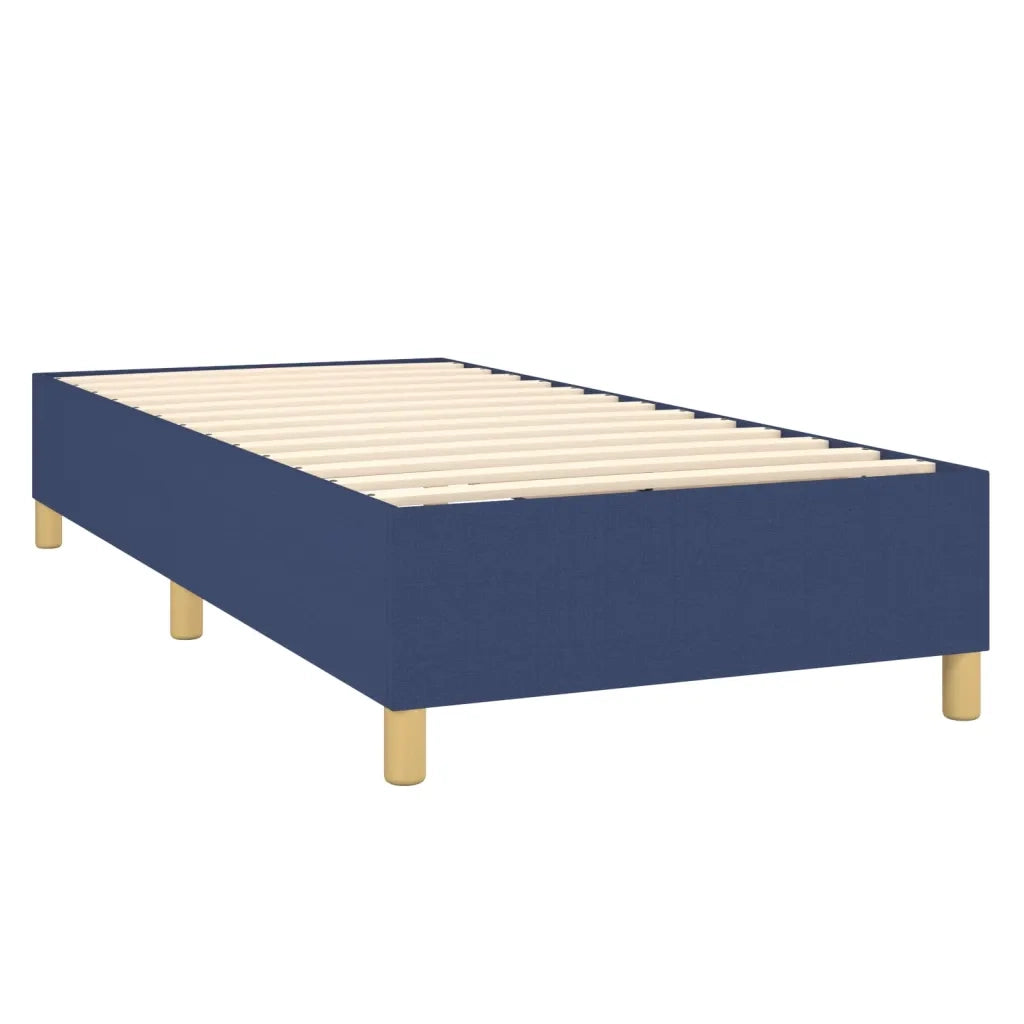 Letto a Molle con Materasso e LED Blu 90x200 cm in Tessuto cod mxl 72585