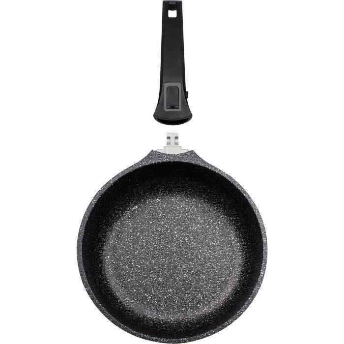 GSW - Easyclick - Padella -  28 cm - Fusione di alluminio - Tutte le fonti di calore compresa l'induzione