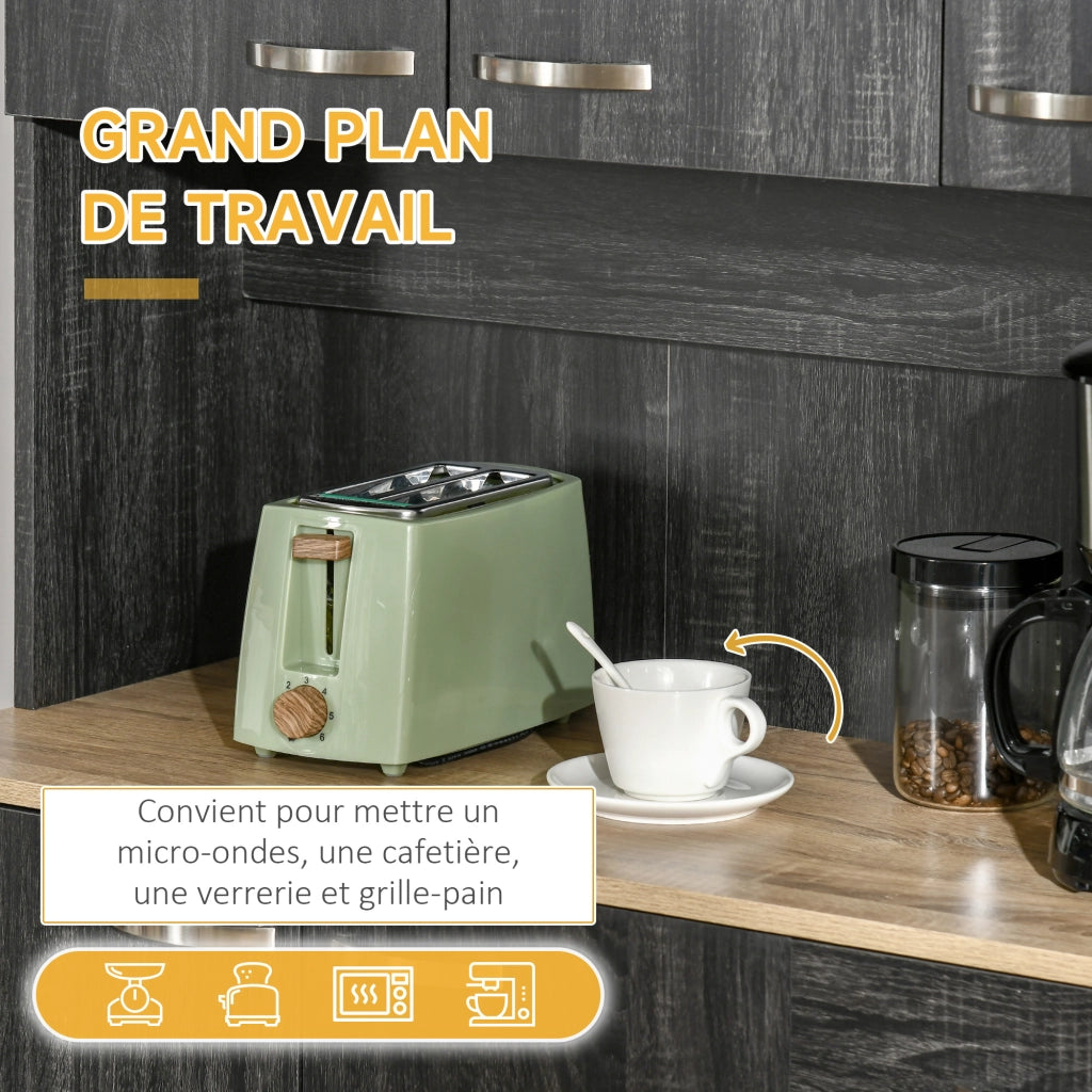 Mobile cucina contemporaneo salvaspazio ¨C Xylo ¨C 6 ante 1 cassetto bianco