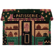 Zerbino di benvenuto in fibra di cocco antiscivolo 40 x 60 cm con retro in PVC stampa “Pattiserie” multicolore