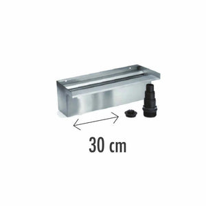 Lama d’Acqua Effetto a Cascata per Piscina o Laghetto 30x14xH10 cm in Acciaio Inox Lucido