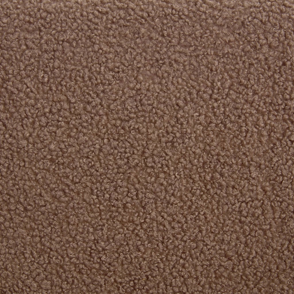 Poltrona scandinava per bambini in legno di hevea e tessuto bouclé,