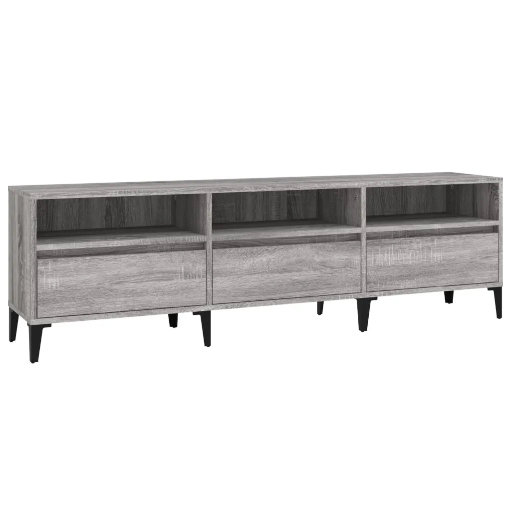 Mobile Porta TV Grigio Sonoma 150x30x44,5 cm Legno Multistratocod mxl 128044