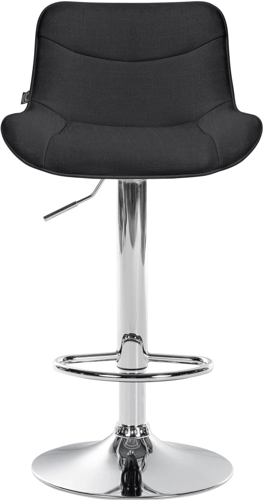 Barhocker Vonore Stoff chrom
