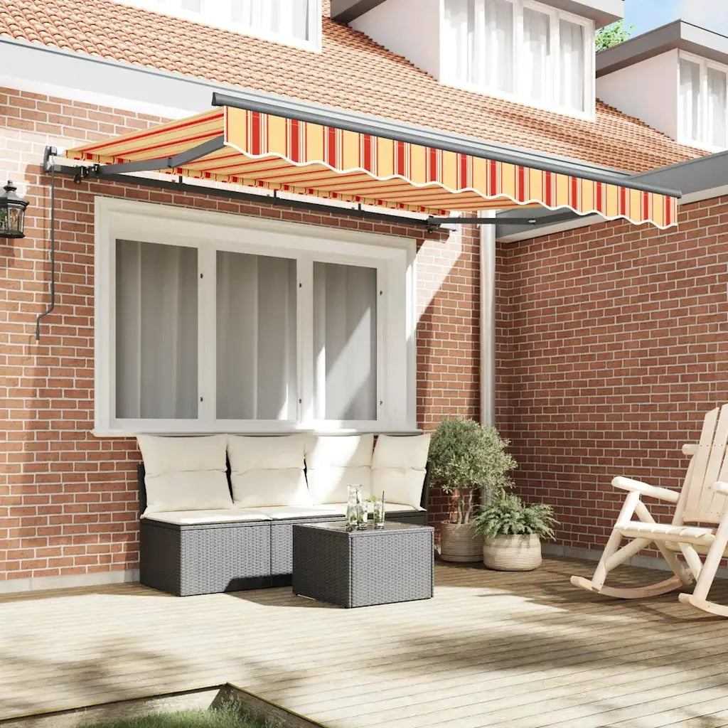 vidaXL Tenda Retrattile Multicolore 300 x 200 cm