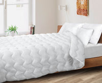 AIO FACTORY Piumino 220x240 in microfibra anallergica e silicone - Comfort del sonno