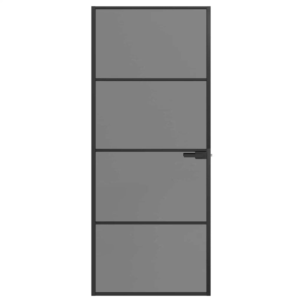 Porta Interna 83 x 201,5 cm Vetro Temperato e Alluminio 42054102