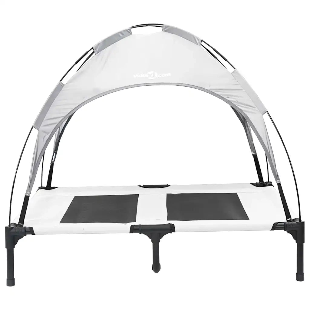 Letto per Cani Grigio Argento 92 x 77 x 82,5 cm Acciaio 42008175