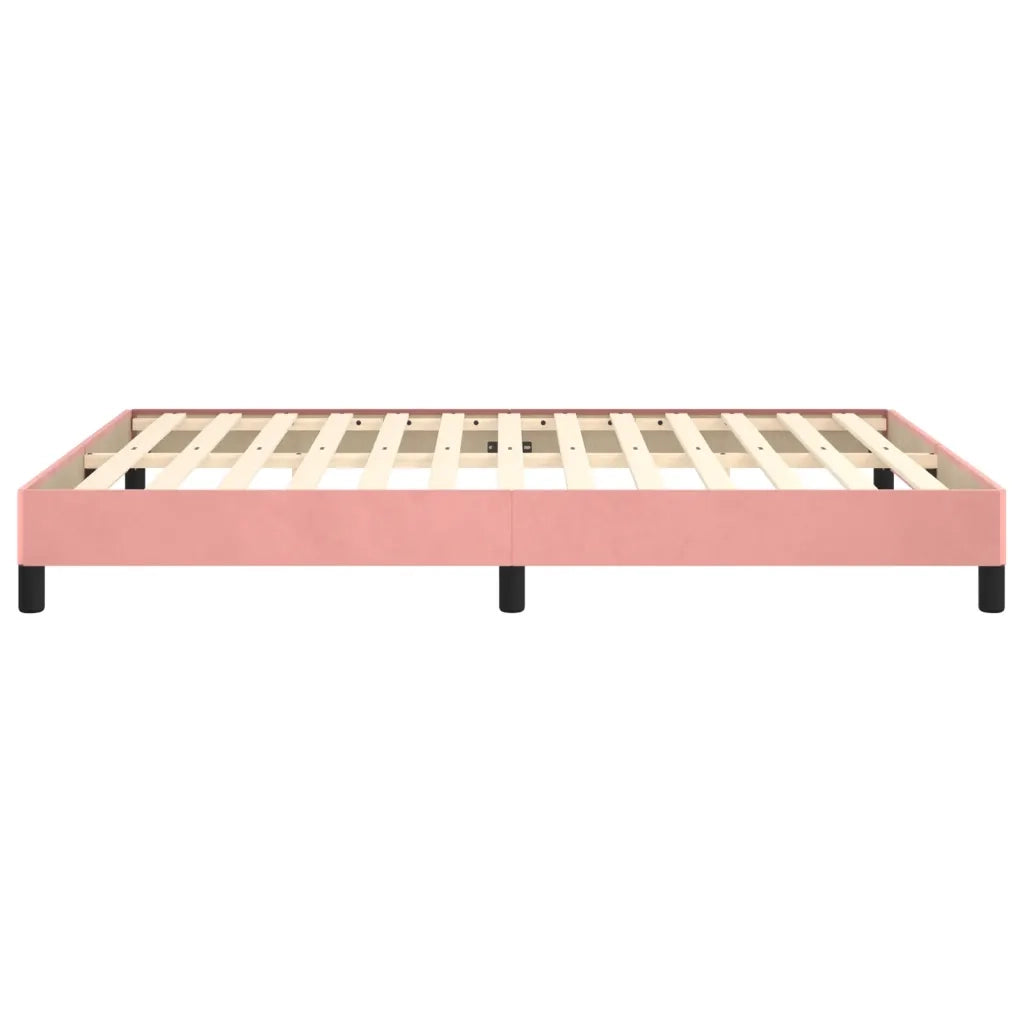 Giroletto-Struttura Letto Rosa 140x200 cm in Velluto 174331
