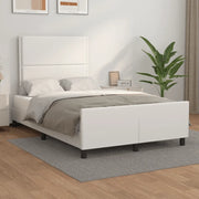 Giroletto senza Materasso-Struttura Letto Bianco 120x190 cm Similpelle 988071