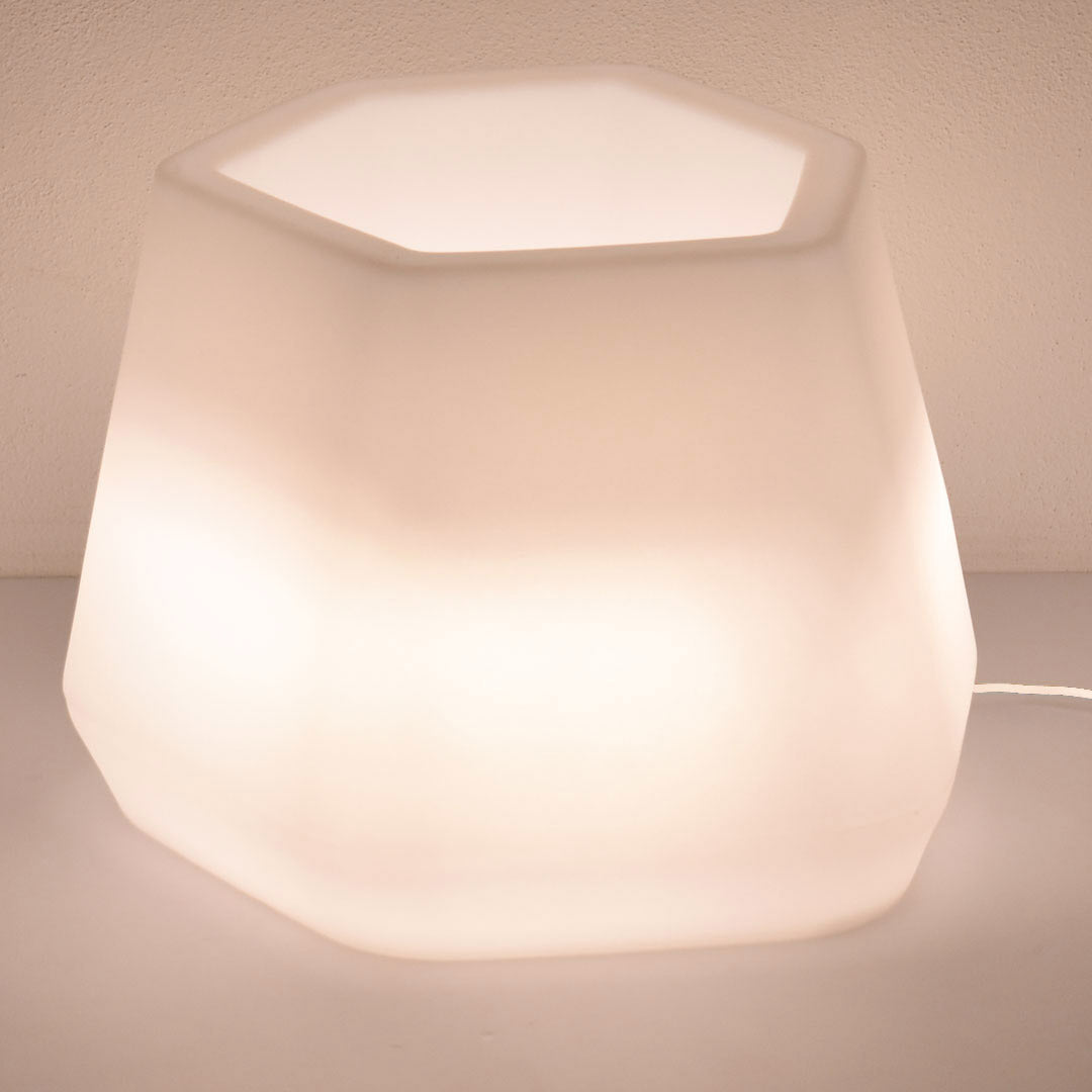 Vaso Luminoso da Giardino a LED 40x35x27 cm in Resina 5W Magnolia Bianco Neutro