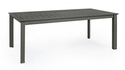Tavolo Allungabile Konnor 200-300x110 cm Antracite in Alluminio