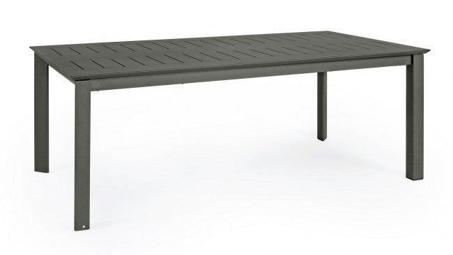 Tavolo Allungabile Konnor 200-300x110 cm Antracite in Alluminio