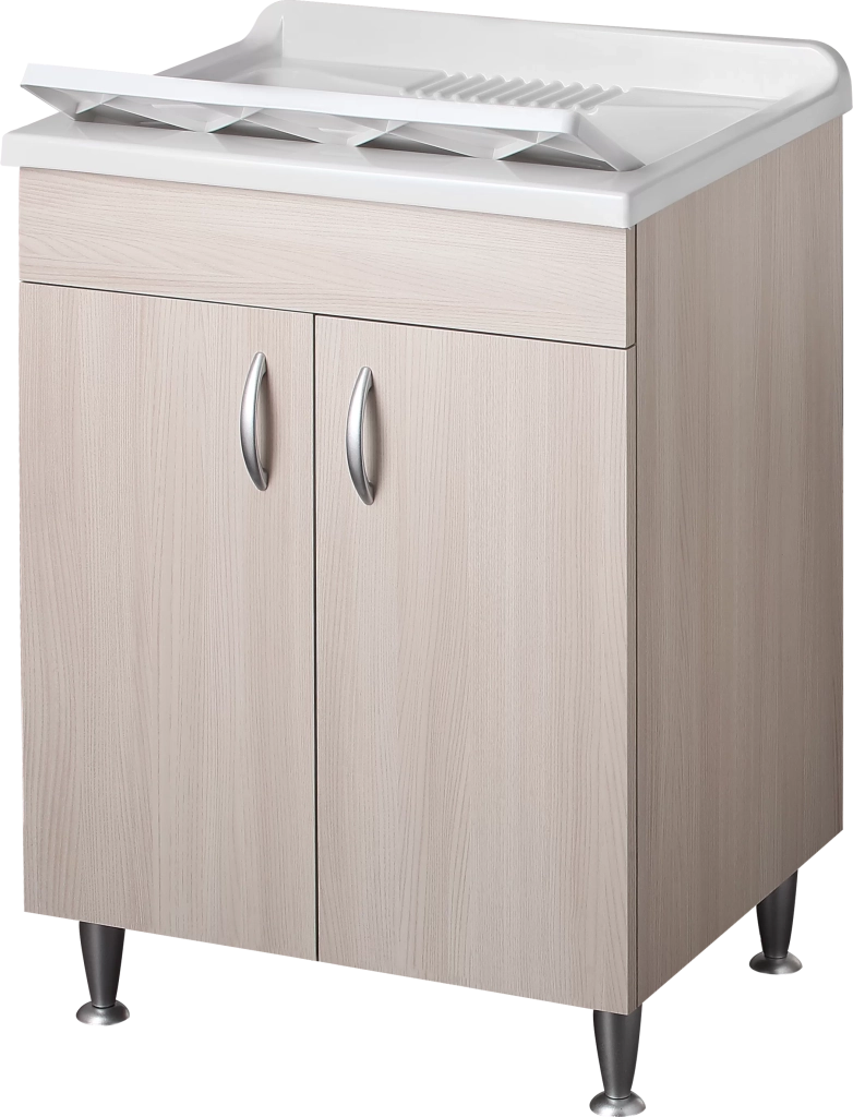 Lavatoio eco 60x50 colore olmo per zona lavanderia
