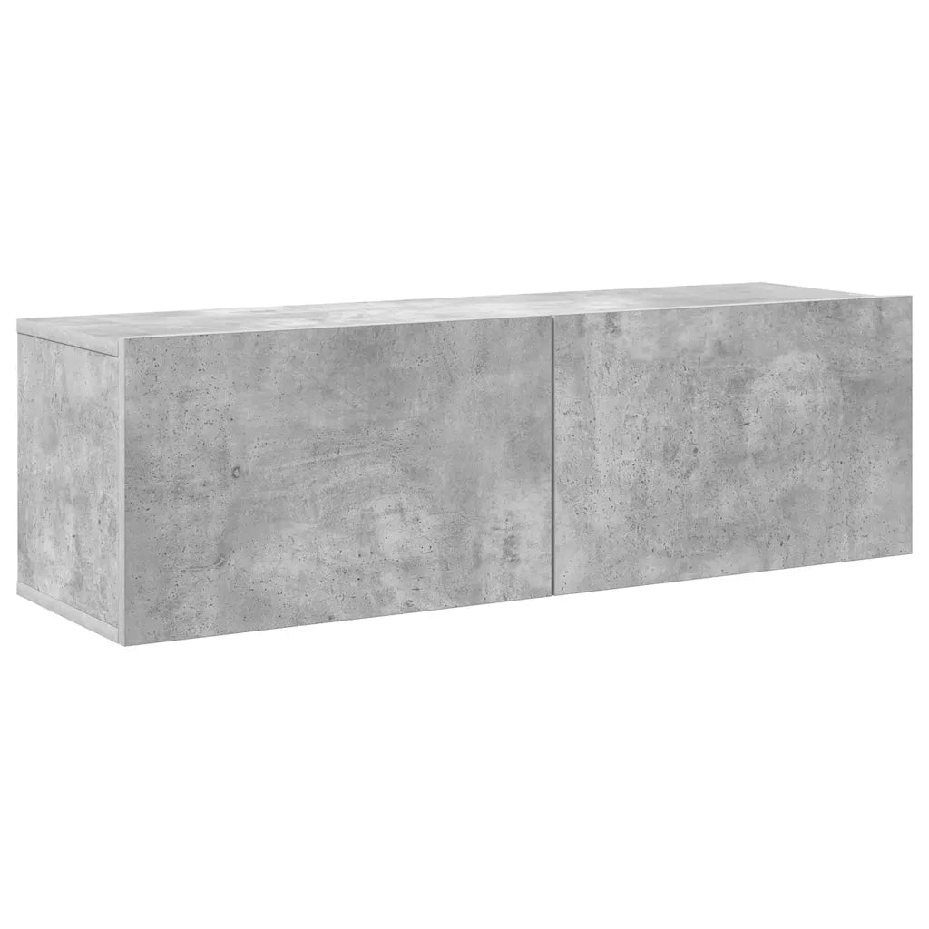Set di Mobili Porta TV 7 pz Grigio Cemento in Legno Multistrato