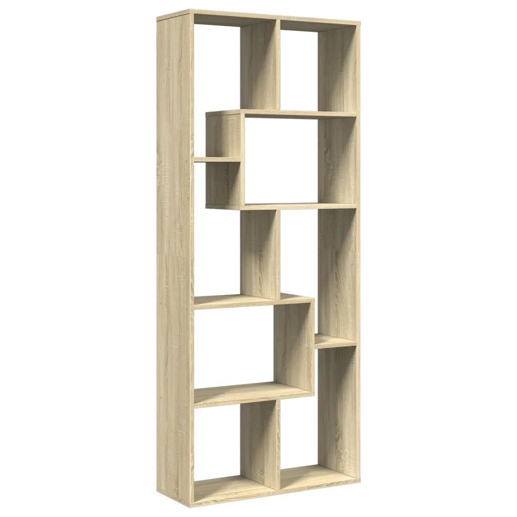 Libreria Divisorio Rovere Sonoma 67x25x161,5 cm in Truciolato 858077